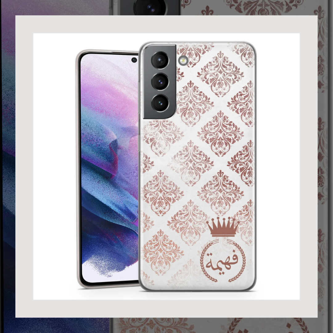 Samsung personalised gel cover - Damask 002